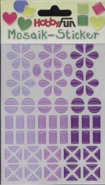 Mosaik-Sticker lavendel-pflaume-lila